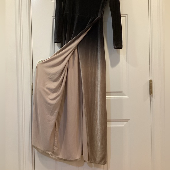 Black and Brown Ombre Maxi Dress - Picture 4 of 6